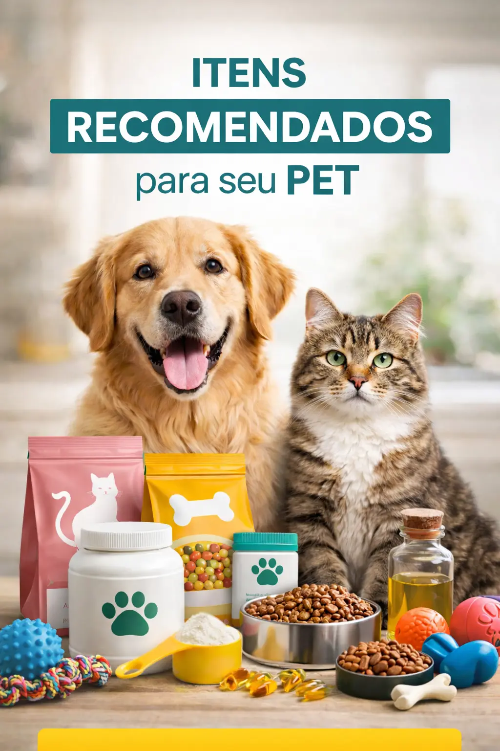 Home Melhores produtos naturais recomendados para cães e gatos: suplementos, petiscos e brinquedos - Nat Pet